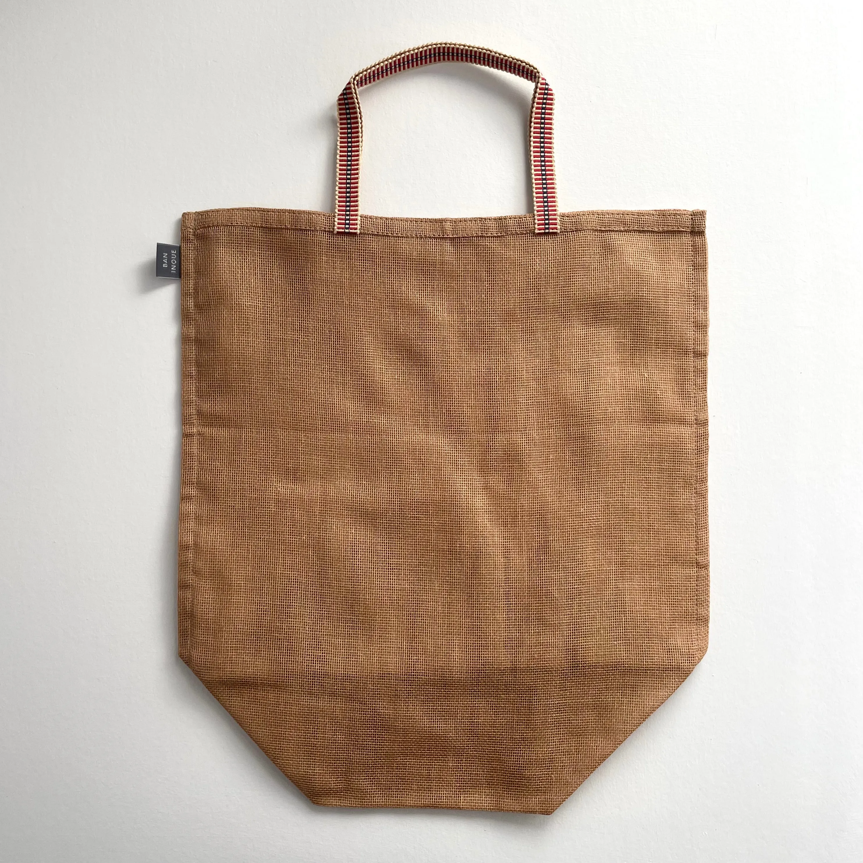 100% cotton net produce bags with handle - large