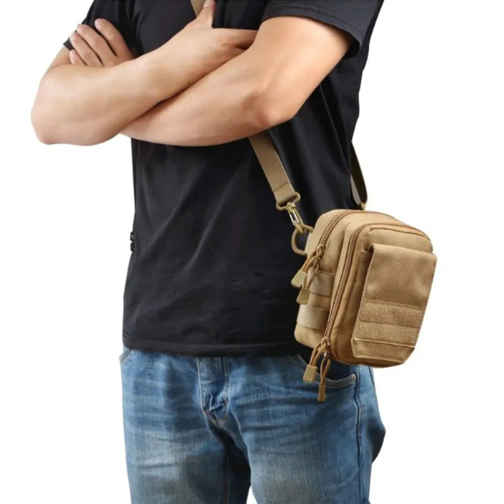 1000D Tactical MOLLE Shoulder Pouch Waist Bag Waterproof