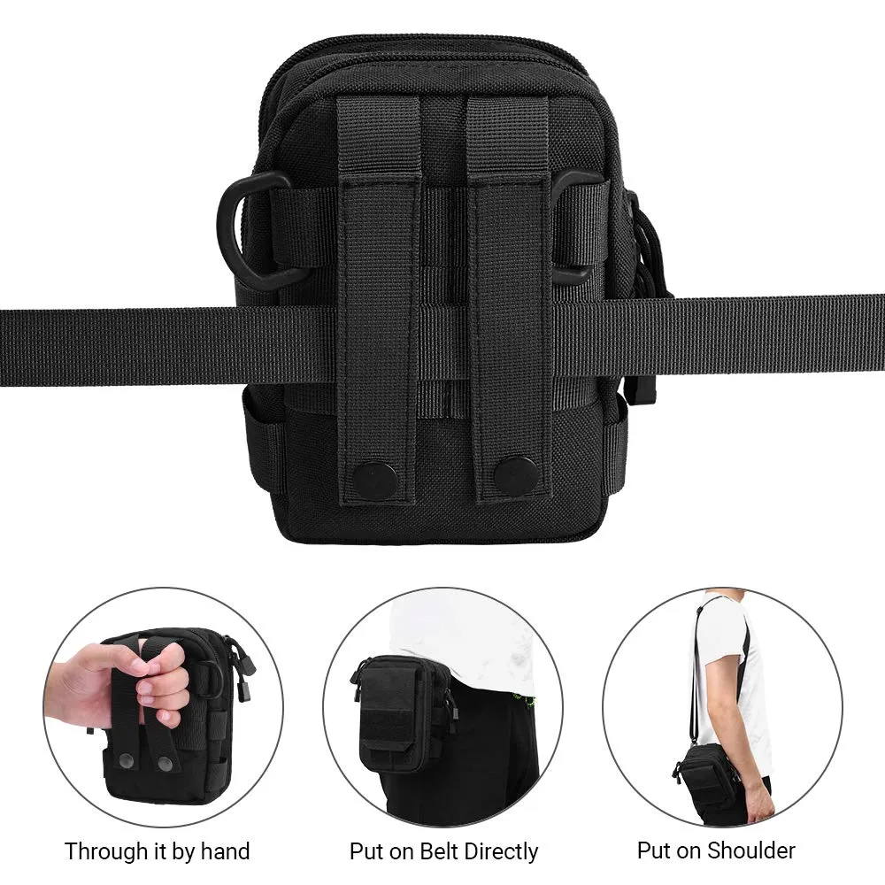 1000D Tactical MOLLE Shoulder Pouch Waist Bag Waterproof