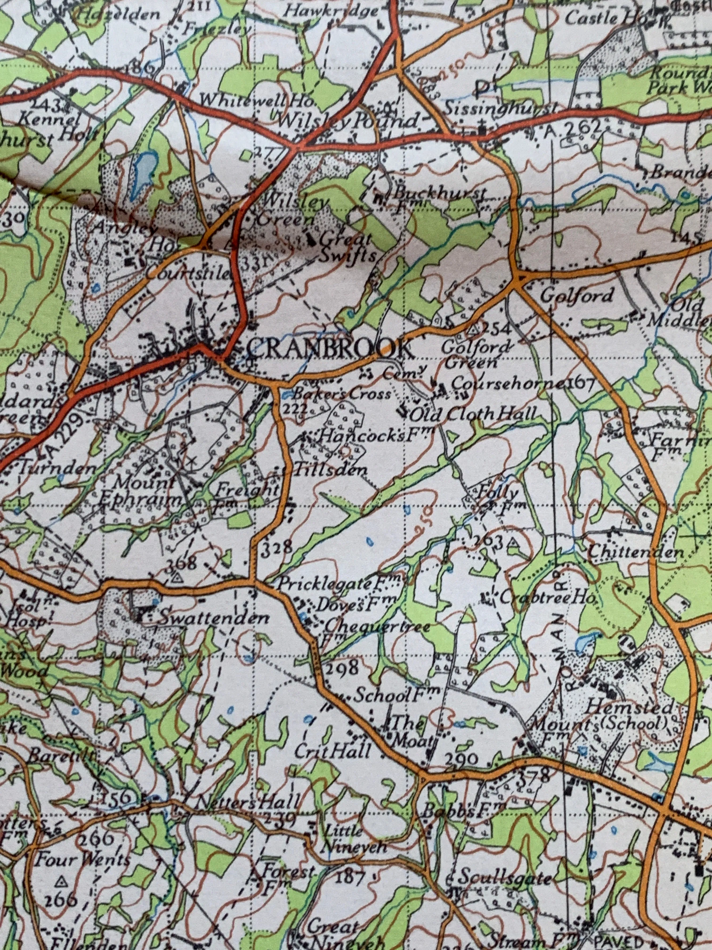 1940s ORDNANCE SURVEY Map of Hastings