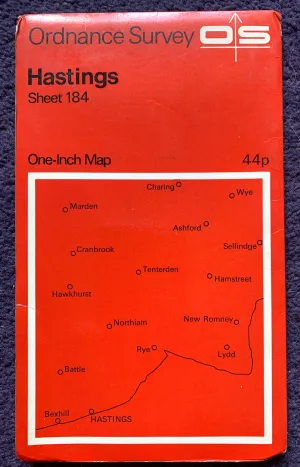 1960s ORDNANCE SURVEY Map of Hastings