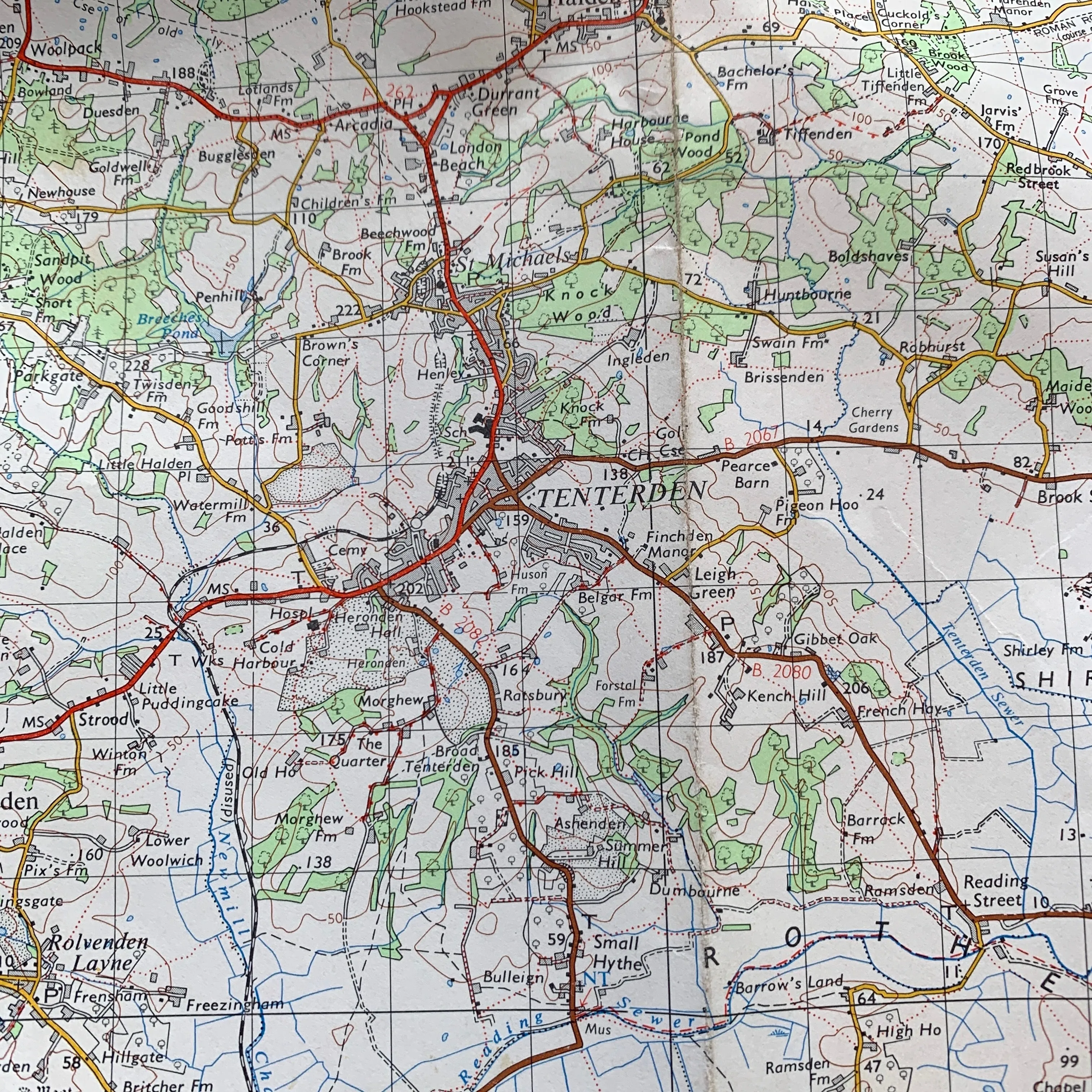 1960s ORDNANCE SURVEY Map of Hastings