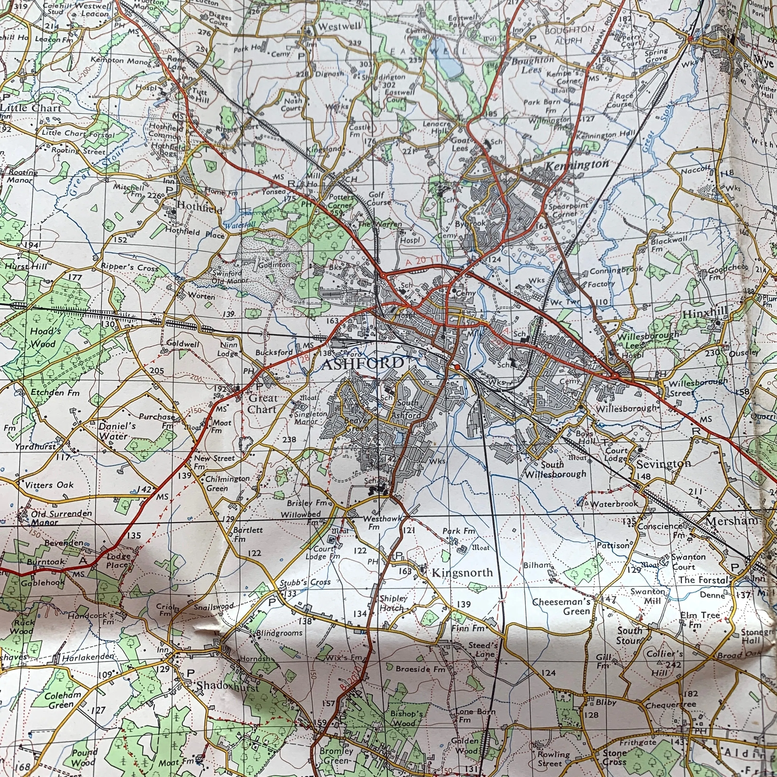 1960s ORDNANCE SURVEY Map of Hastings