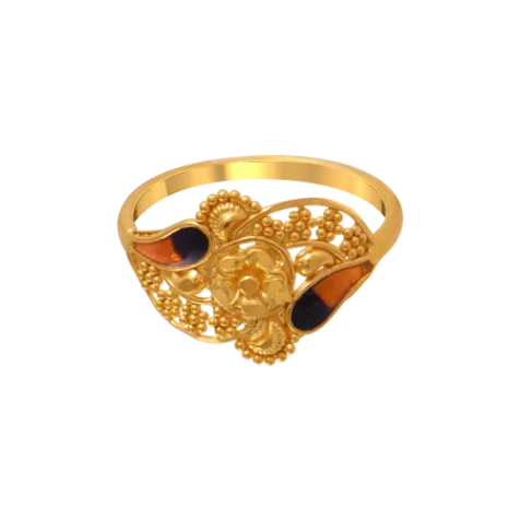 22k Droplet Gem Gold Rings From Goldlites Collection