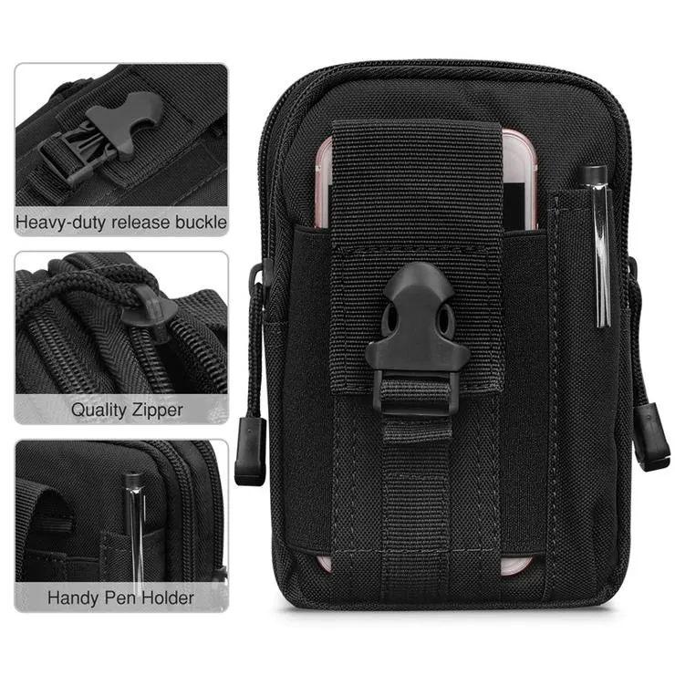 600D Tactical MOLLE Waist Pouch EDC Tool Bag