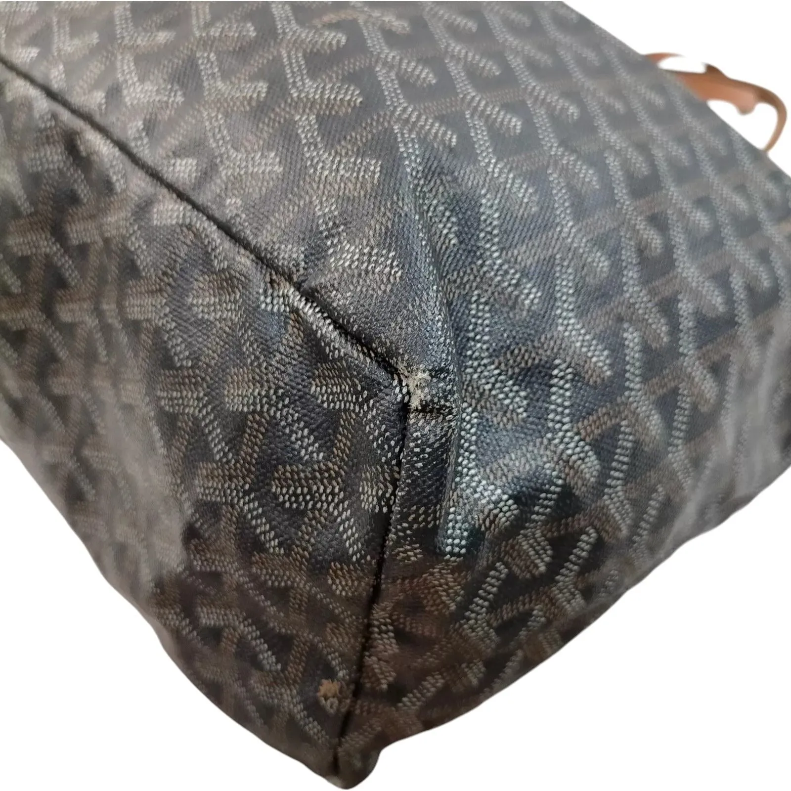 7101244AP (S6) Goyard Tote Bag Black PVC