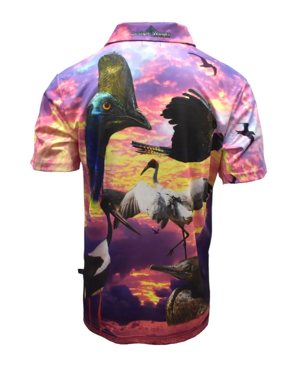 Adult Short Sleeve Sun Shirt - Birds