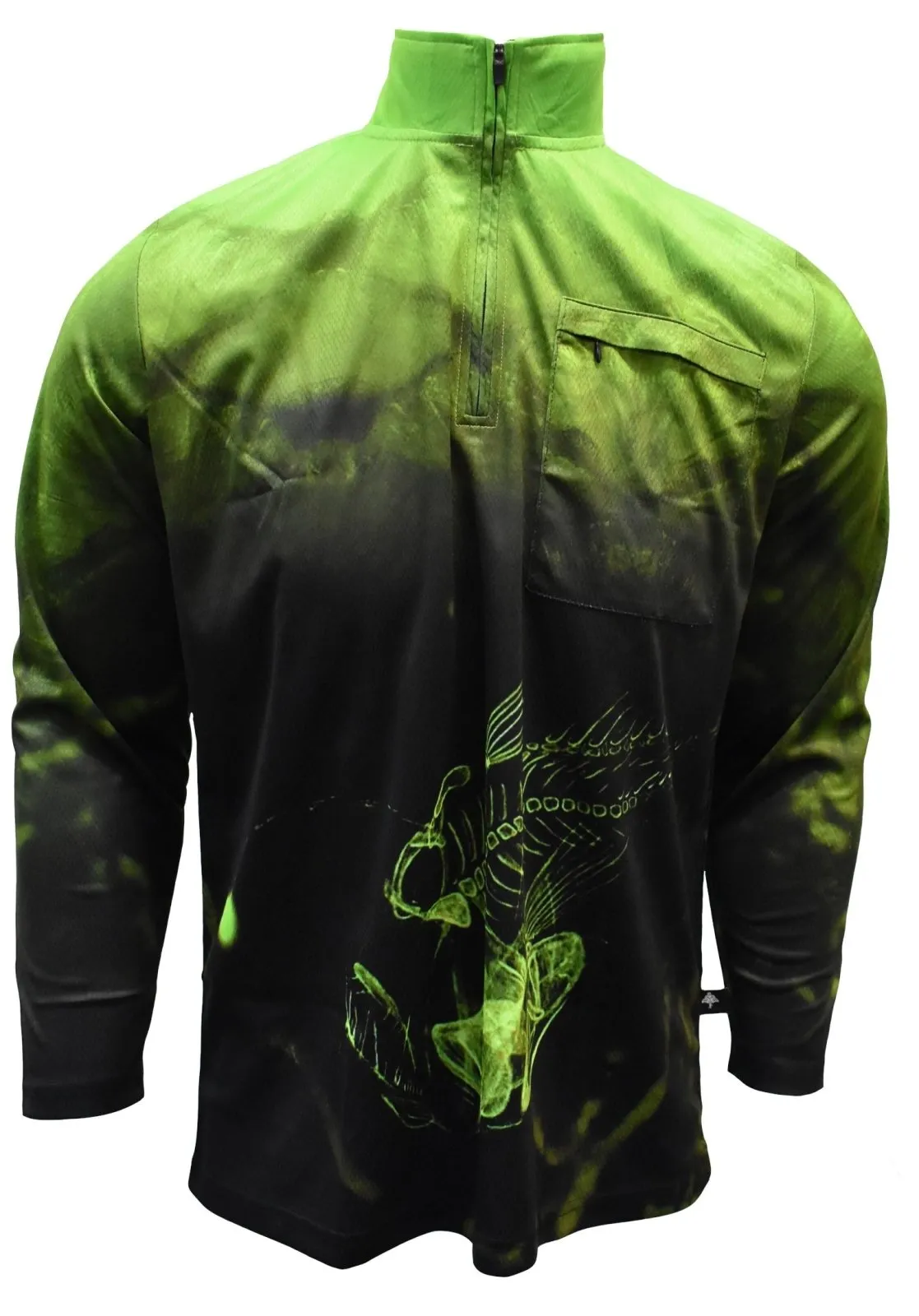 Adult Sun Safe Long Sleeve Fishing Shirt - Dark Glow