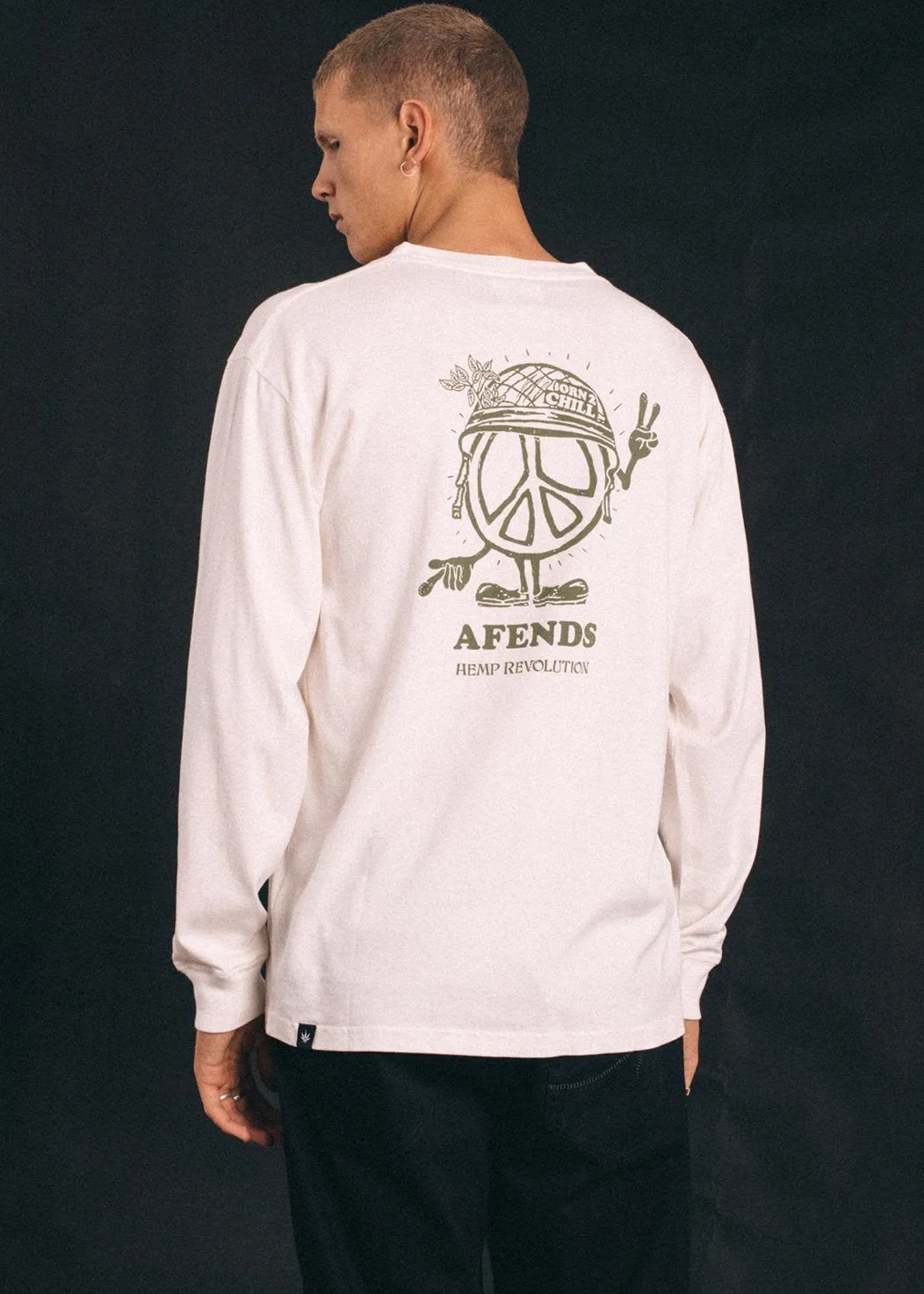 Afends Mens Born Mono - Hemp Long Sleeve Tee