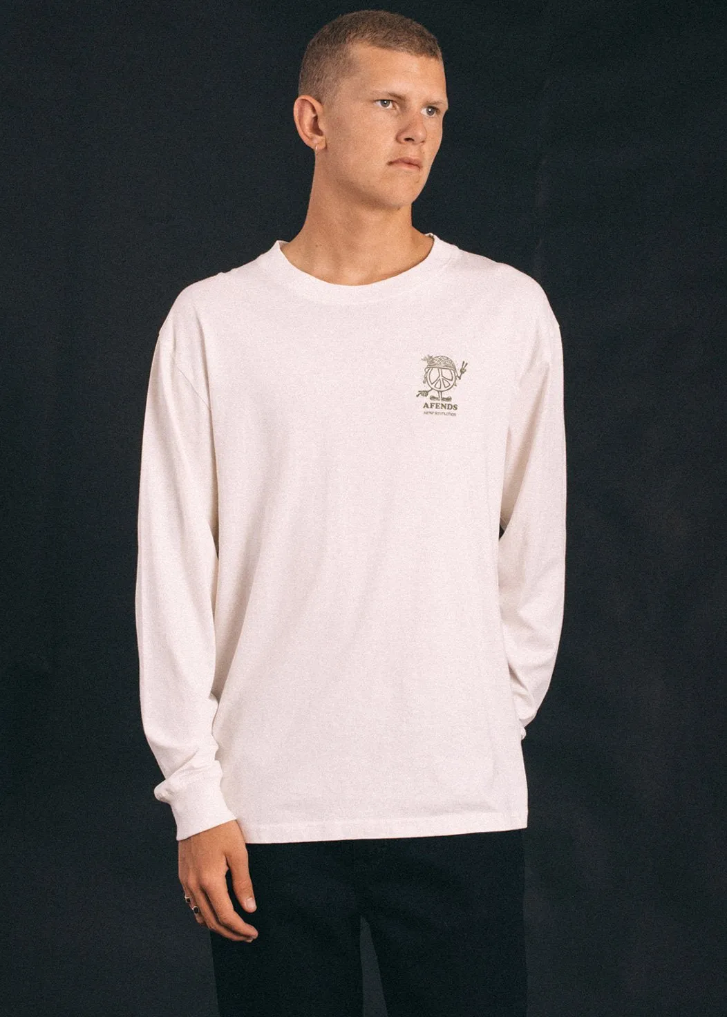 Afends Mens Born Mono - Hemp Long Sleeve Tee