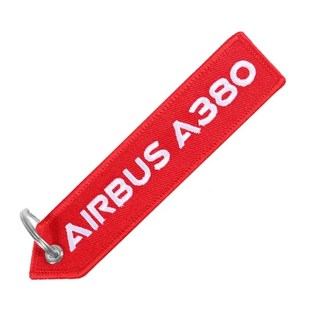 AIRBUS A380 EMBROIDERY KEY RING CHAINS