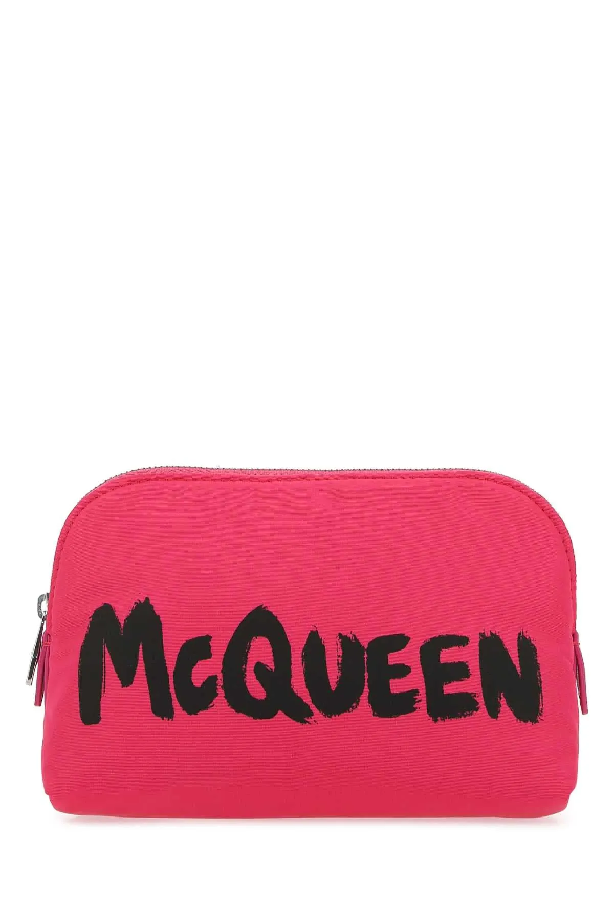 Alexander McQueen Logo-Printed Zipped Makeup Bag