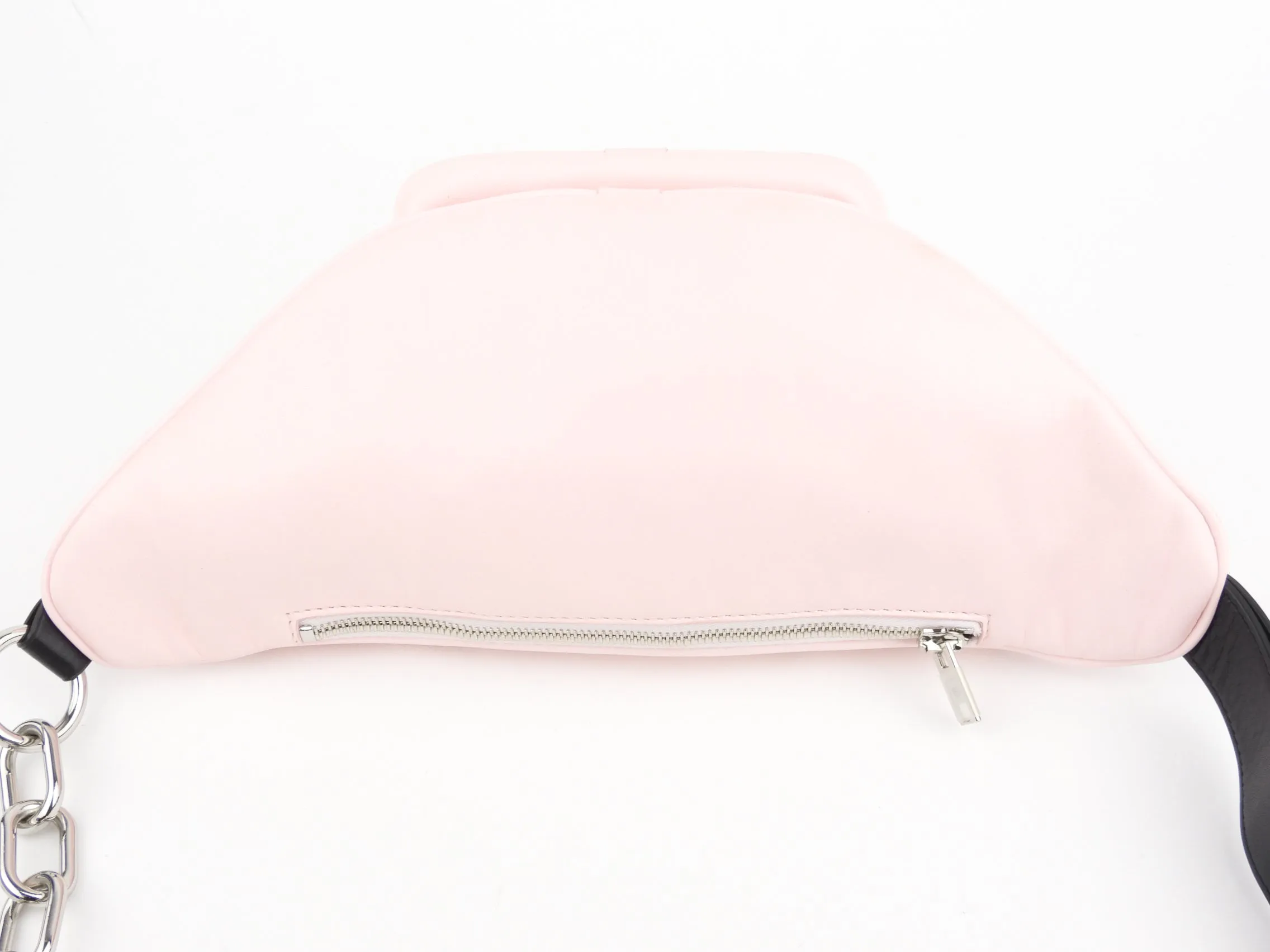 Alexander Wang Pink Leather Chain Zip Attica Fanny Pack Waist Bag