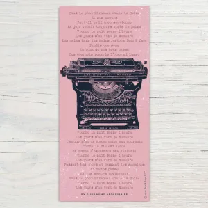 Antique Typewriter Bookmark