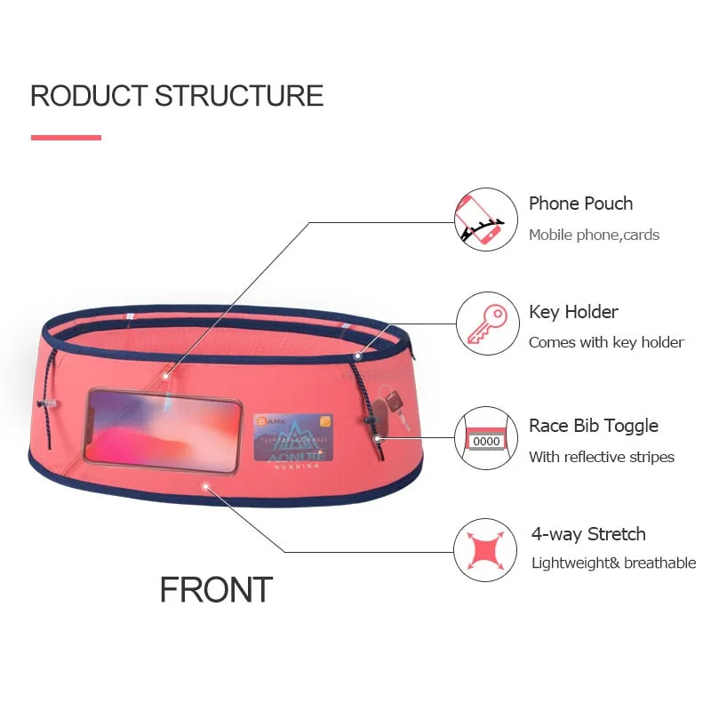 AONIJIE - Lycra  Running  Waist Bag