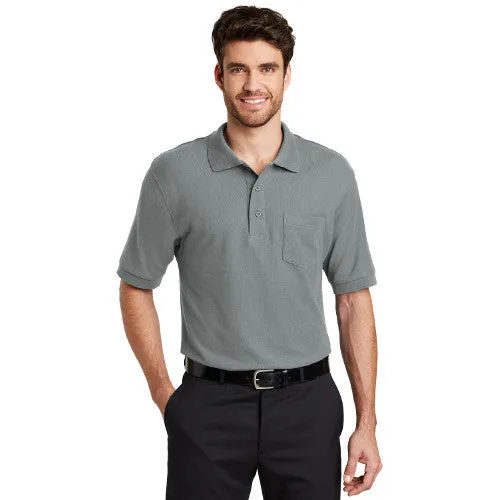 Apex - Port Authority® Silk Touch™ Custom Polo with Pocket (K500P)