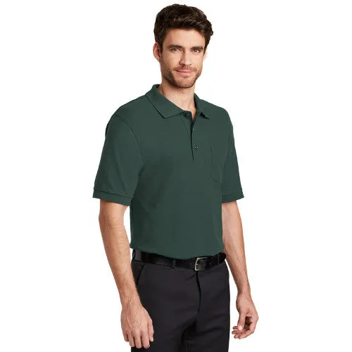 Apex - Port Authority® Silk Touch™ Custom Polo with Pocket (K500P)