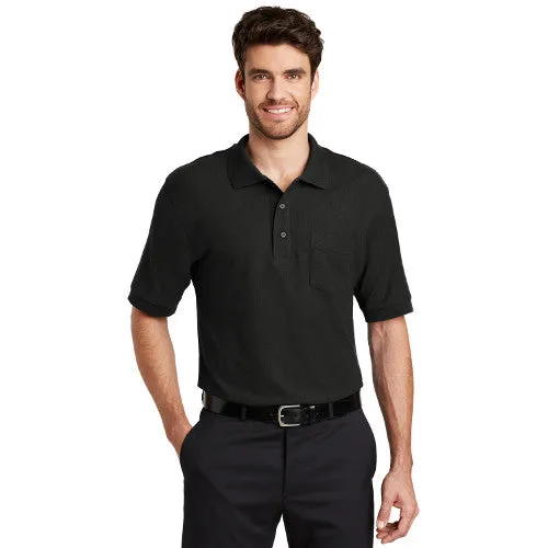 Apex - Port Authority® Silk Touch™ Custom Polo with Pocket (K500P)