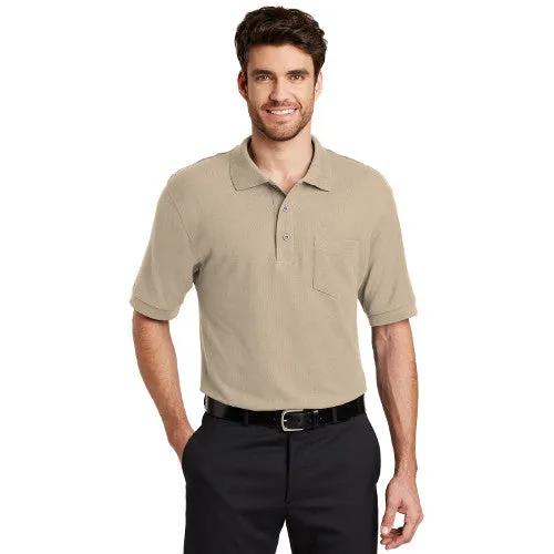 Apex - Port Authority® Silk Touch™ Custom Polo with Pocket (K500P)