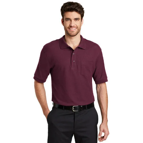 Apex - Port Authority® Silk Touch™ Custom Polo with Pocket (K500P)