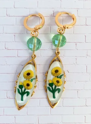 April Showers Earrings in Chrysanthemum