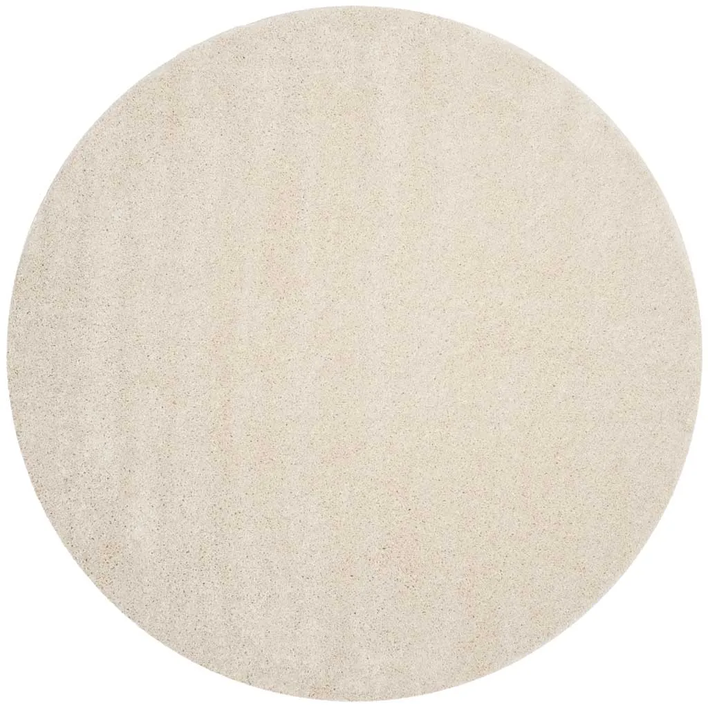 Arizona Shag Creme Round Rug