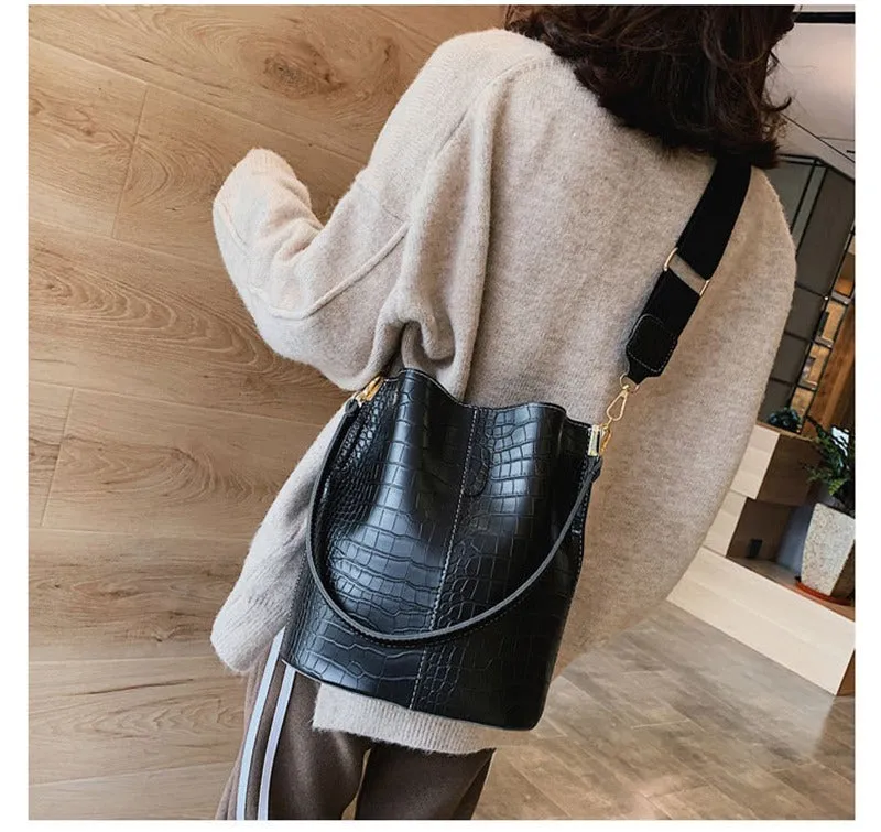 ASHORESHOP 2019 Crocodile Easy Crossbody Bag For Women Shoulder Bag