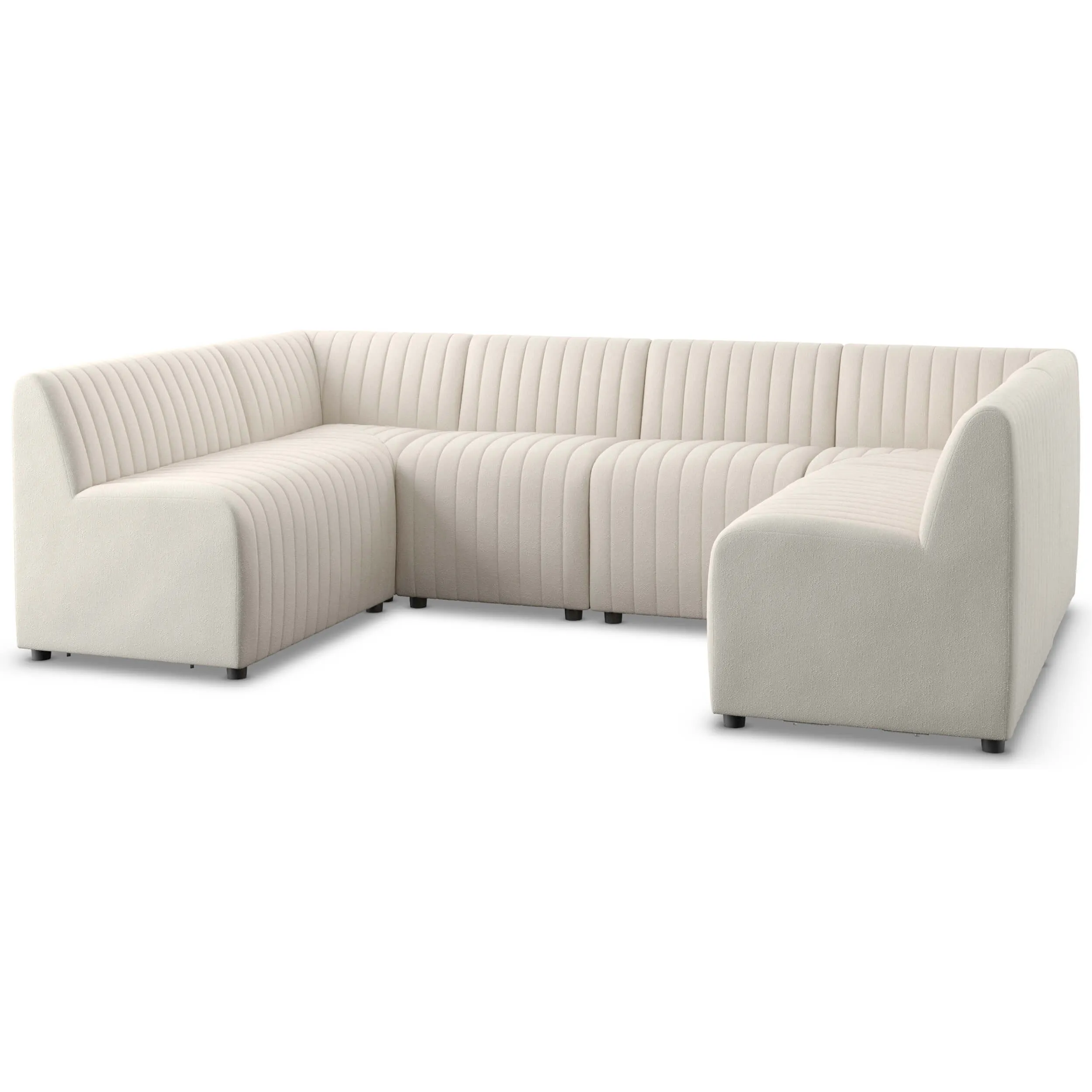 Augustine 106" Dining U-Shape Banquette, Capri Oatmeal