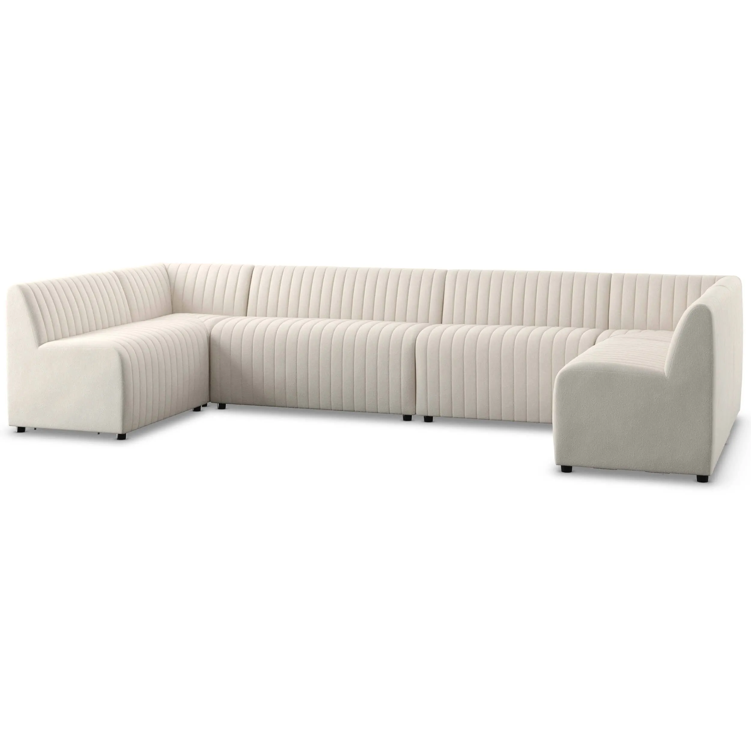 Augustine 144" Dining U-Shape Banquette, Capri Oatmeal