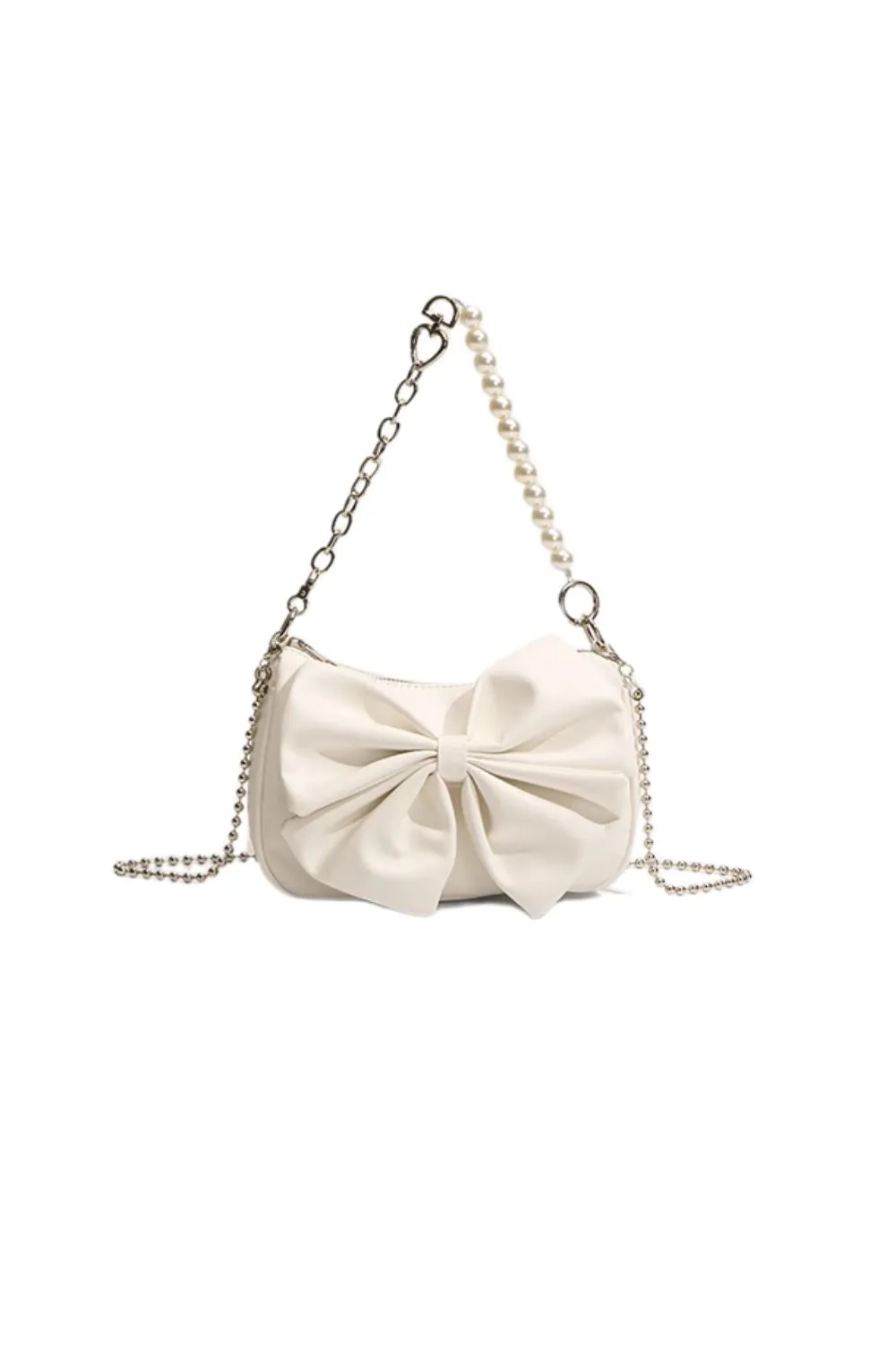 ‘Ava’ Bow-Decorated Chain Bag