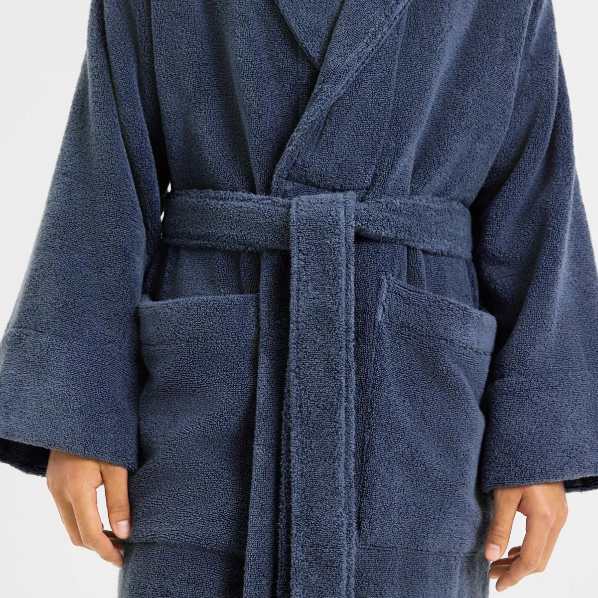 AVEN Australian Cotton Bath Robe INDIGO by Sheridan