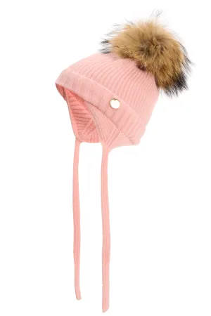 Baby Angora Bonnet - Baby Pink