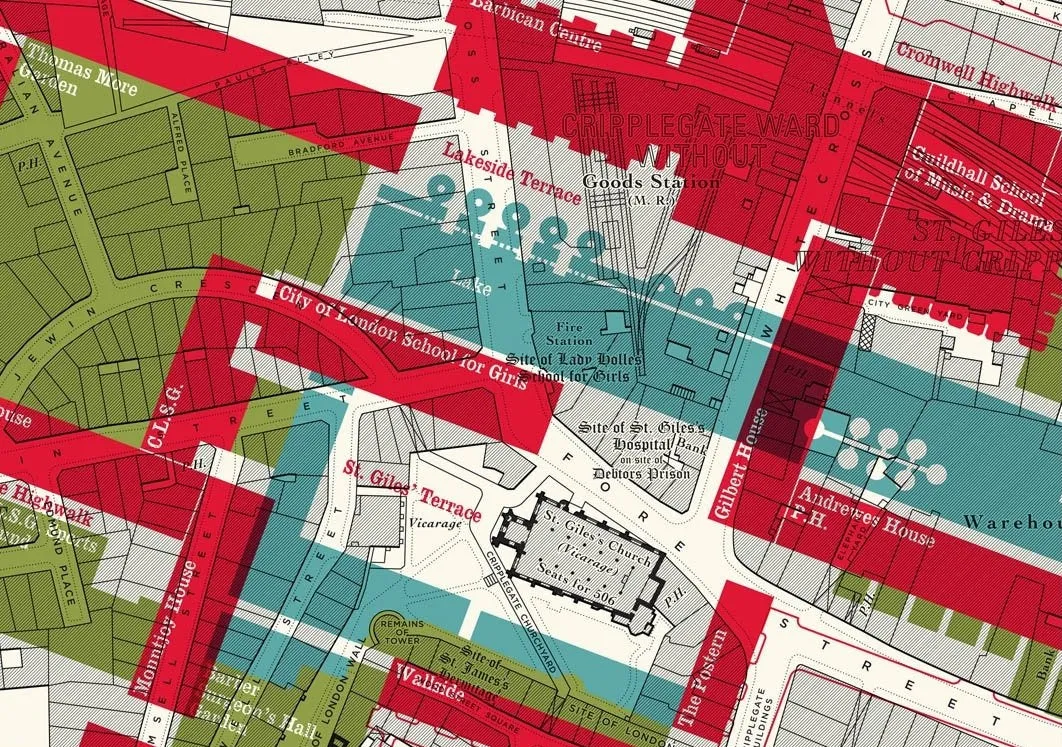 Barbican Before the Blitz Print by Russell Bell