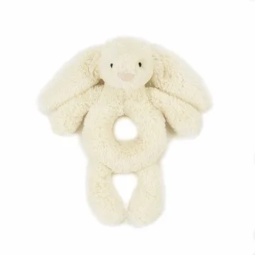 Bashful Cream Bunny Ring Rattle