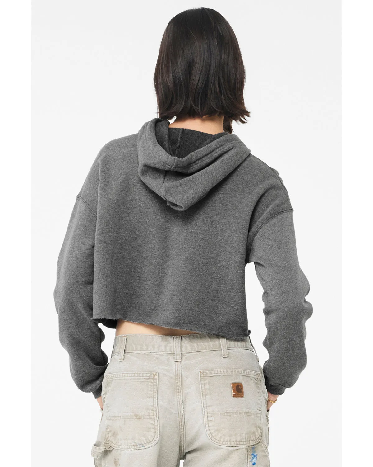 Bella   Canvas Women's Crop Fleece Hoodie