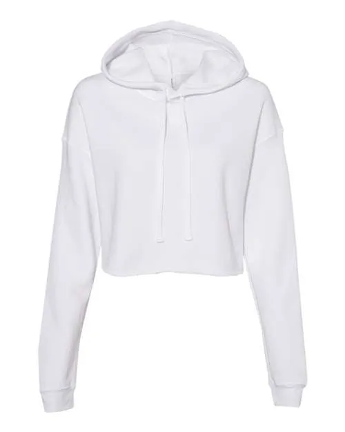 Bella   Canvas Women's Crop Fleece Hoodie