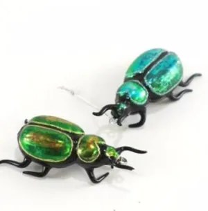 Blue & Green Beetle Ornaments