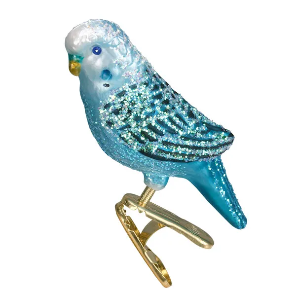 Blue Miniature Parakeet Ornament