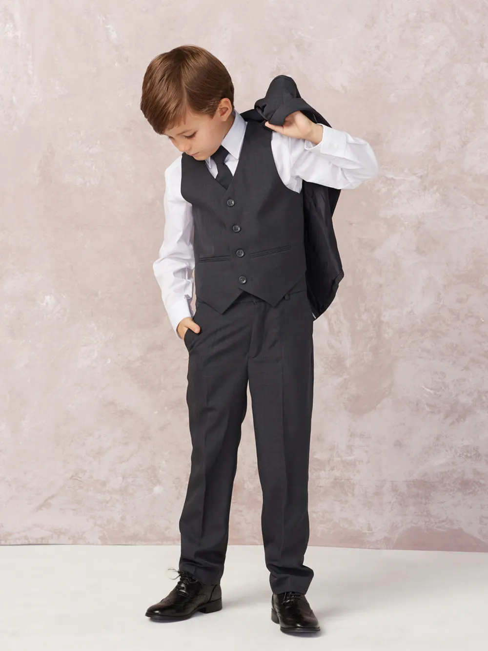 Boy's 5 Piece SLIM FIT Tuxedo Set - Choose Your Color & Size 4016