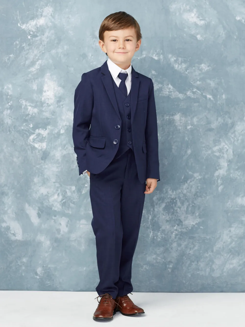 Boy's 5 Piece SLIM FIT Tuxedo Set - Choose Your Color & Size 4016