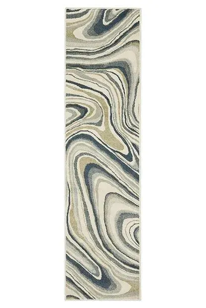 Branson BR07A Ivory/Blue Rug