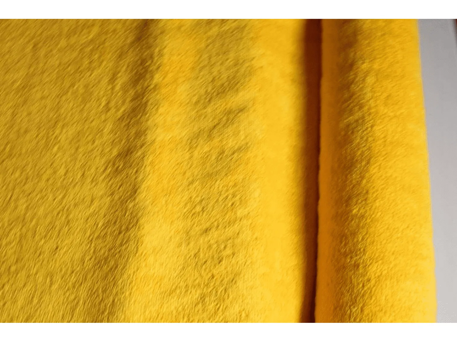 BRIGHT YELLOW  - Pure Cotton Thick LUXURY TOWELLING Fabric - 400 gsm Towels