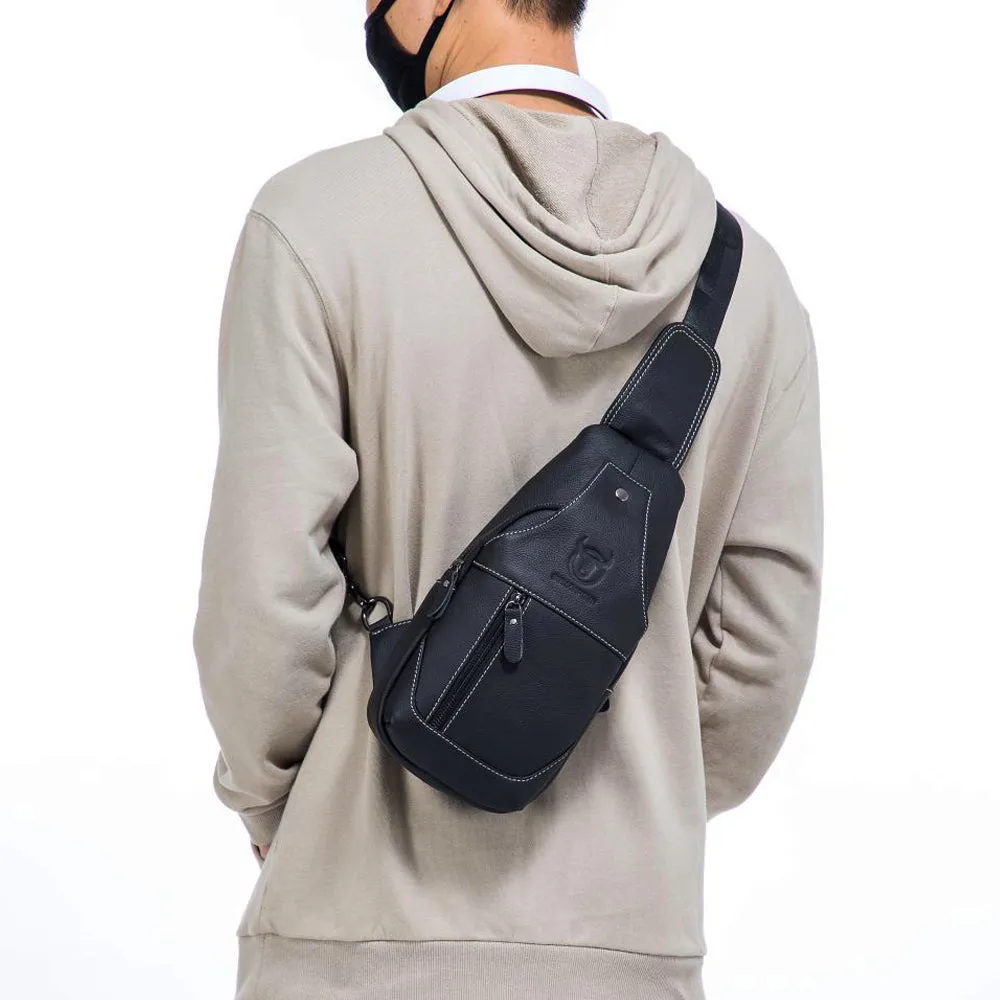 BULLCAPTAIN Genuine Leather Backpack