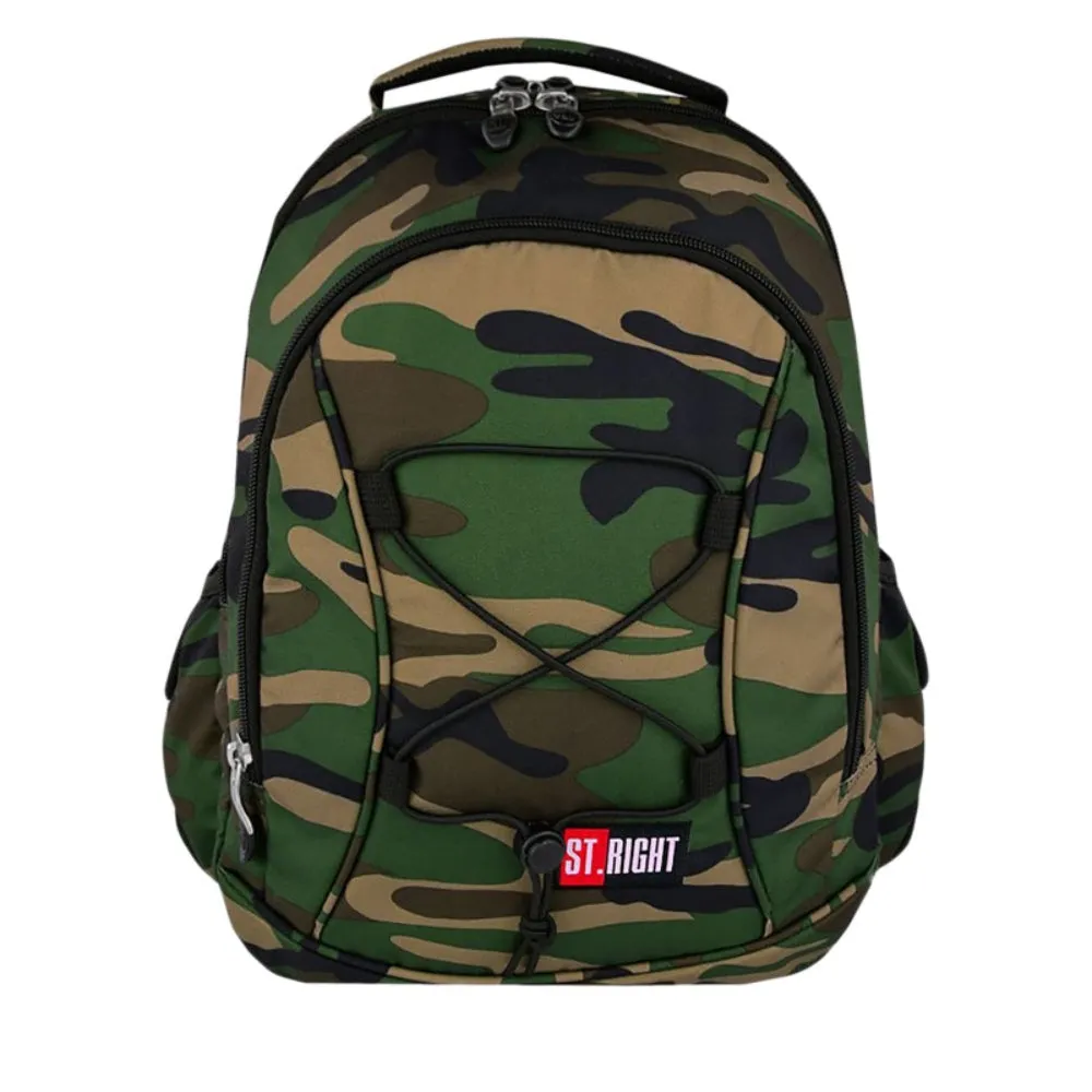 Camouflage 17 Inch School Bag | Durable & Spacious Backpack for Boys