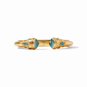 Cannes Demi Cuff - Iridescent Peacock Blue