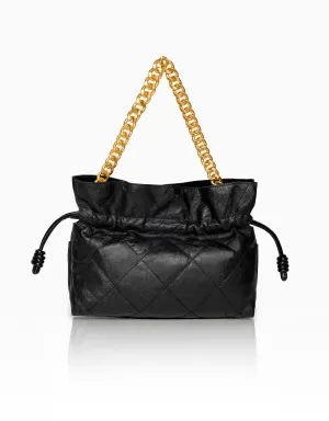 Chain & Leather Strap Bag