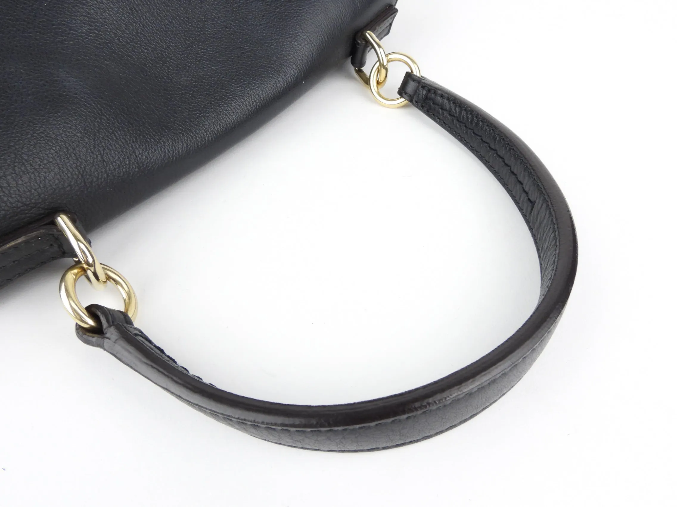 Chloe Black Leather Faye Day Two Way Crossbody Shoulder Bag