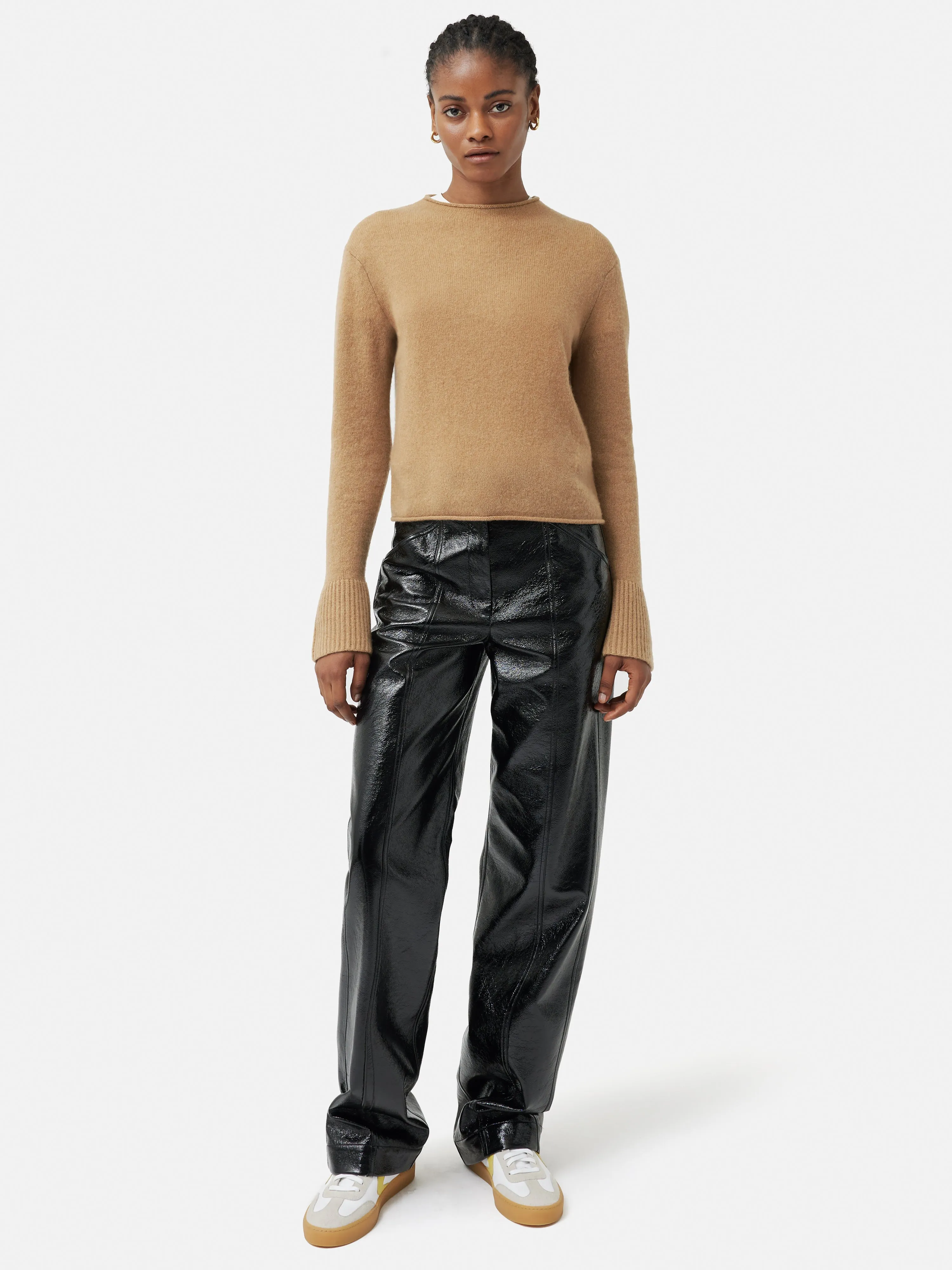 Cloud Cashmere Eldon Jumper | Camel