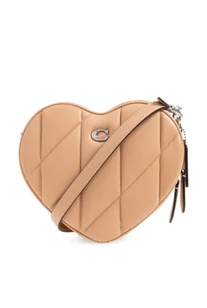 Coach Heart Logo Plaque Small Crossbody Bag