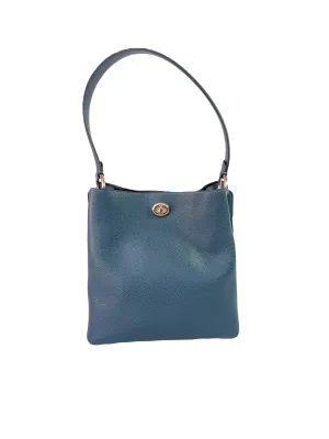 Coach teal leather Willow bucket bag 55200